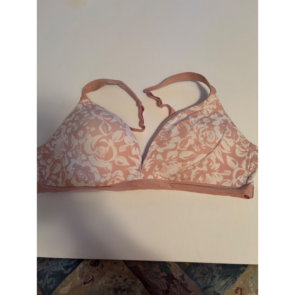 Anne Klein bra pale pink white size 42C